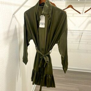 Olive green dress
